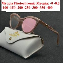 Модные женские туфли cat Близорукость Оптические солнцезащитные очки Защита от солнца фотохромные готовые оптика очки от близорукости рецепт очки рамки NX
