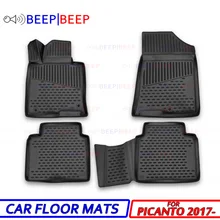 Для Kia Picanto-автомобильные коврики, ковры, автомобильные коврики, водонепроницаемые пылезащитные автомобильные стильные украшения интерьера