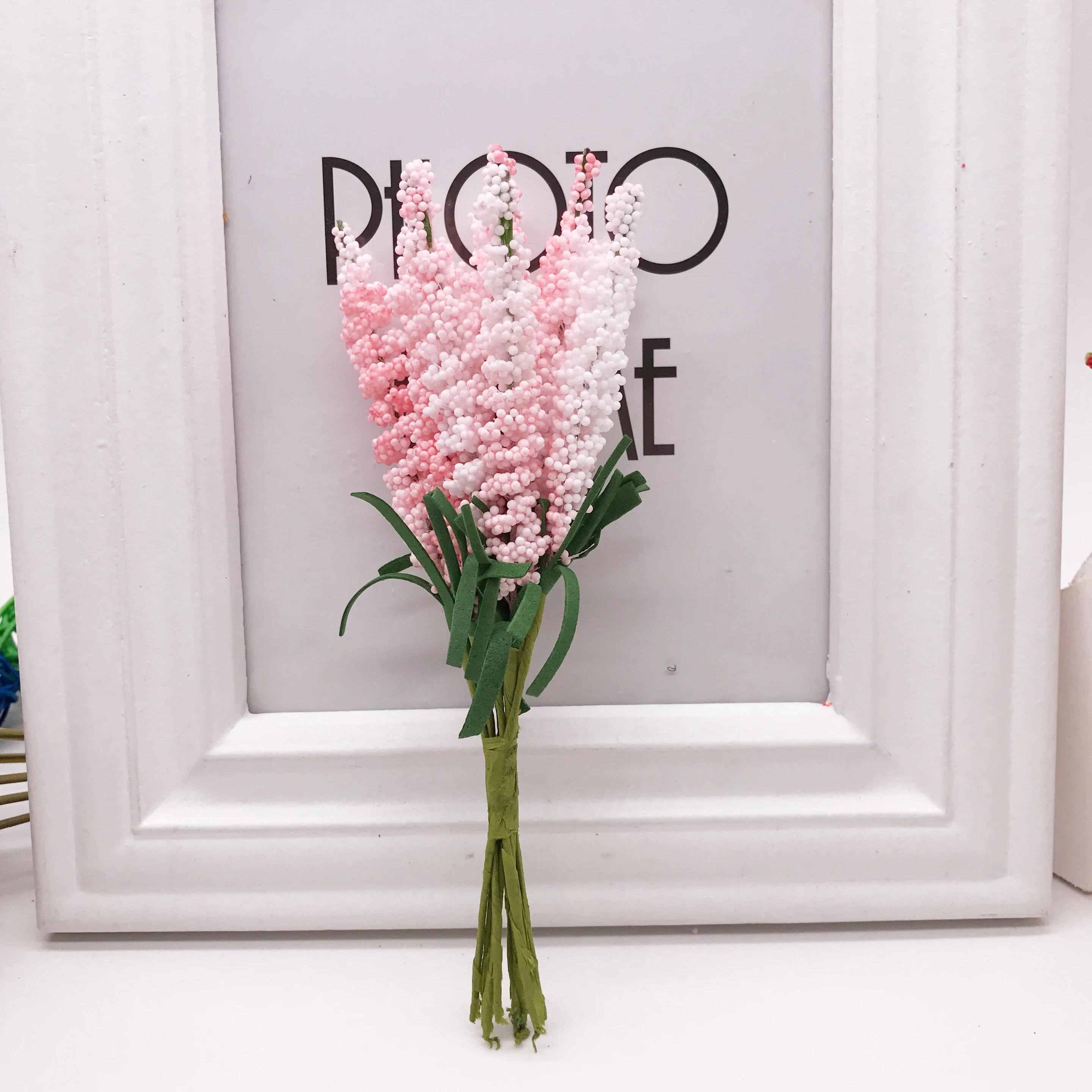 Set of 10 Mini Artificial Lavender Flowers for Wedding and Home Decoration