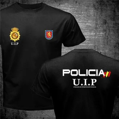 Espana Policia испанский национальный полицейский Espana Policia CNP UIP УПО анти бунт спецназ GEO идет спецназ Мужская футболка