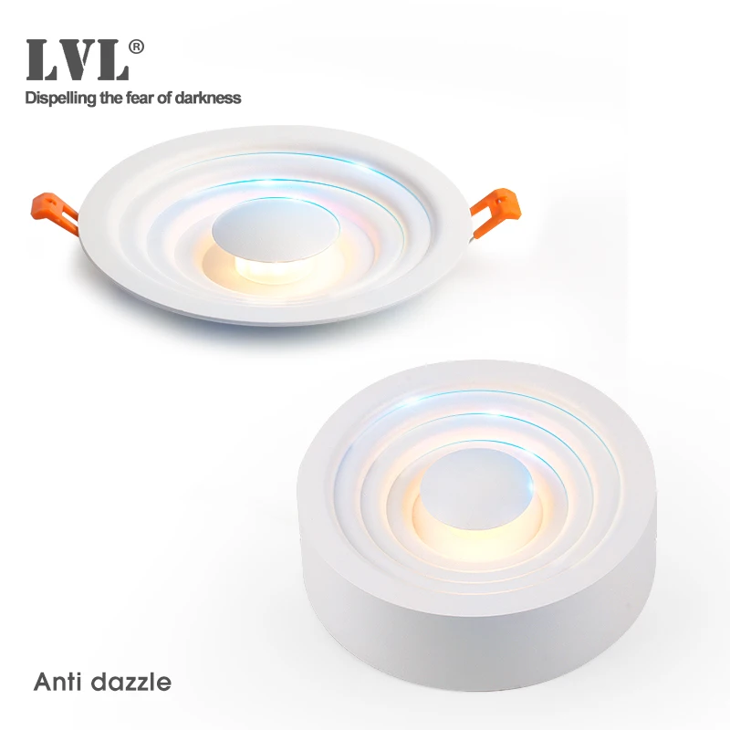 

Surface Mounted LED Downlight for Living room, Bedroom, Kitchen, Corridor, Bathroom, AC 85v-265v Anti dazzle Recessed Spot light