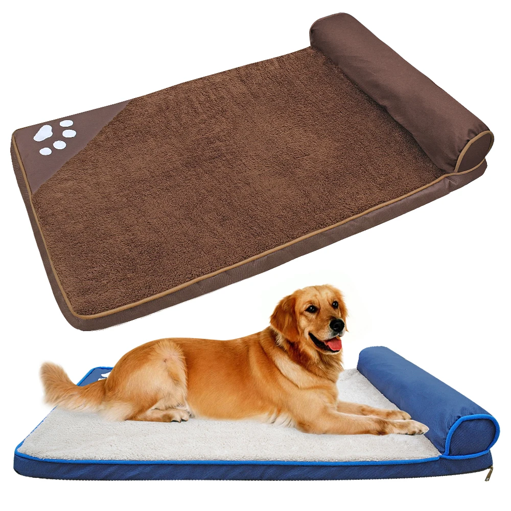 Dog Beds for Large Dogs Warm Winter Dog Kennel Soft Square Pet House
