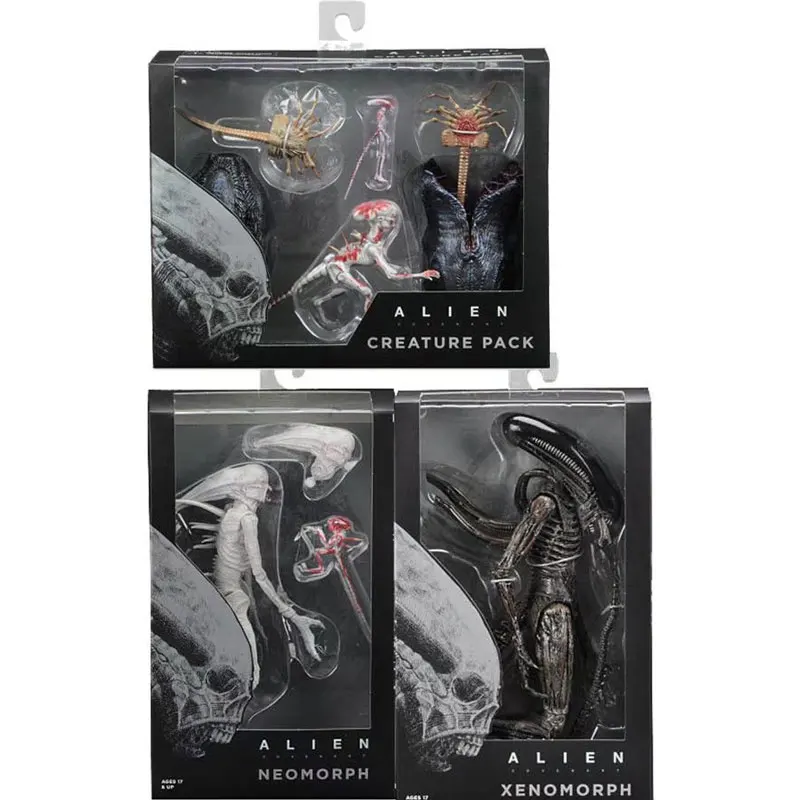 2018 Аниме Фигура фильма игра NECA Чужой завет Xenomorph Neomorph существо пакет ПВХ фигурку Коллекционная модель игрушки