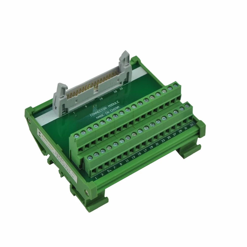 Модуль адаптера винтового клеммного блока с креплением на din рейку 34P|module|module adapter