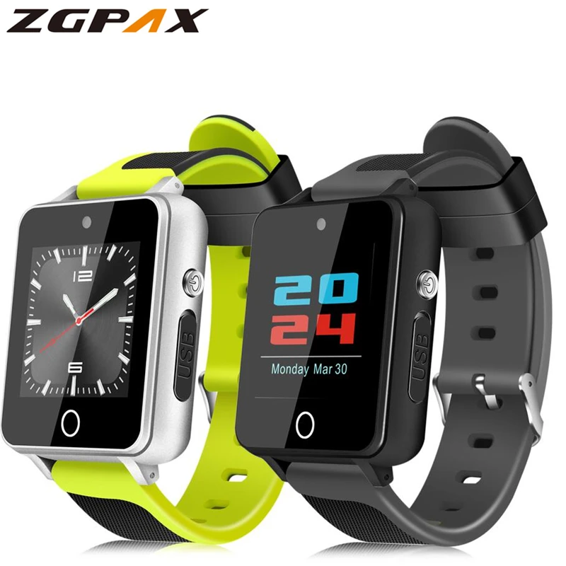 ZGPAX S9 Смарт часы MTK6580 Android 5 1 четырехъядерный 1G + 16G gps WiFi Bluetooth 4 0 SmartWatch 3g телефон PK H1 H2