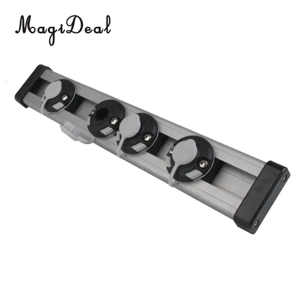 MagiDeal Durable Marine 20 Inch AlumInum Alloy Mounting Track for Canoeing Kayak Inflatable Fishing Boat Dinghy Replacement Acce