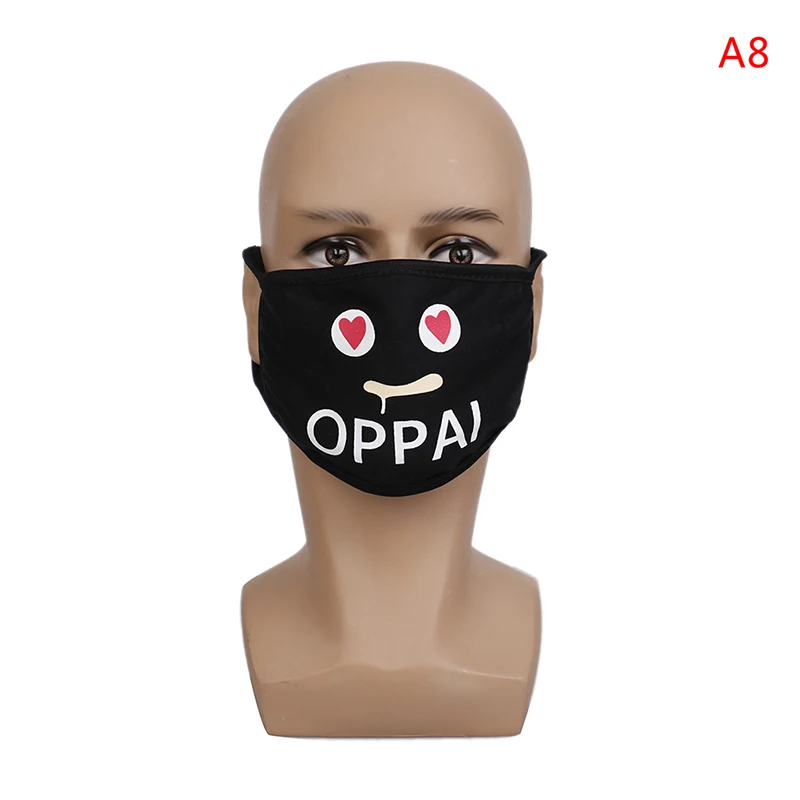 Лидер продаж, 1 шт., унисекс, хлопковая Пылезащитная маска для лица, черная, для езды на велосипеде, против пыли, хлопковая защитная маска для лица, маски в Корейском стиле - Цвет: 8