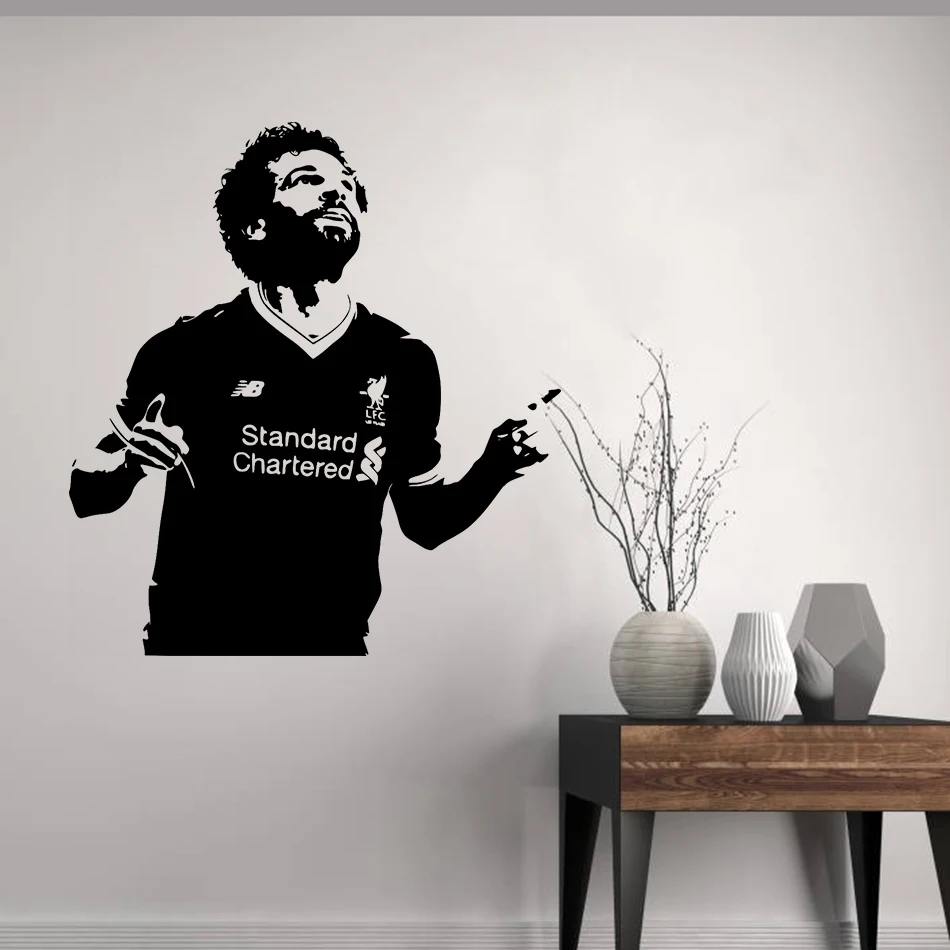 Наклейки на стену футбольного игрока Мохамеда Salah известная звезда футбола