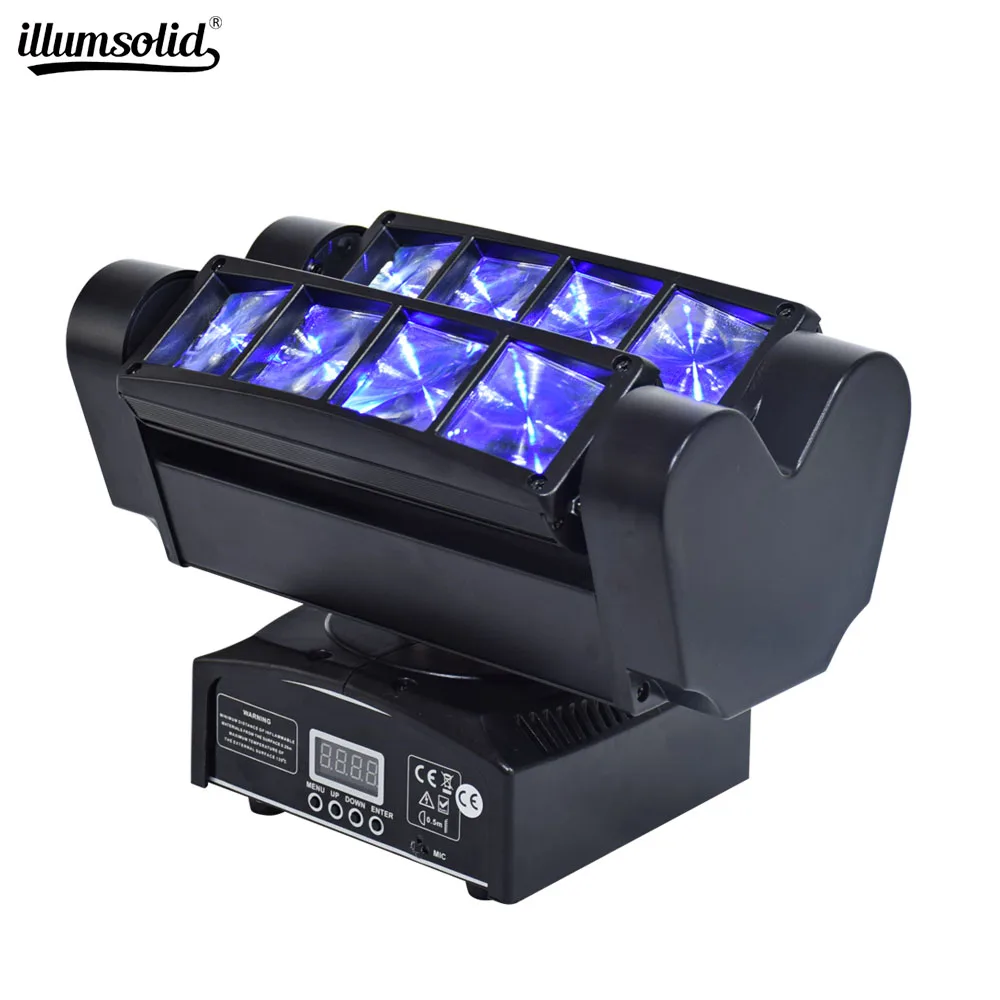 

Spot Spider Moving Head Light LED DJ Lighting RGBW DMX 512 Dual Sweeper Pulse Strobe Effect, for Restaurant,Live,Concert Lightin