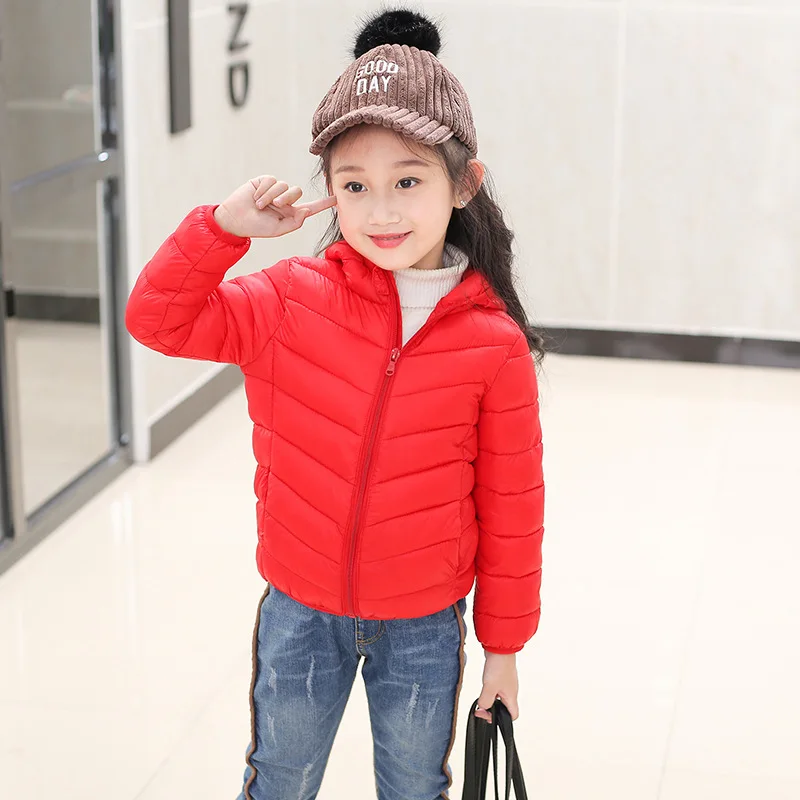 

autumn Winter Children's Fashion Outerwear Girl Clothing Warm Hooded Coat Children Cotton-Padded Clothes boy Down kids Jacket