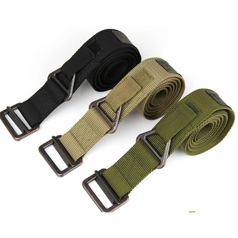 Military Equipment Tactical Belt Mens Combat Outdoor Nylon Hunting Belts