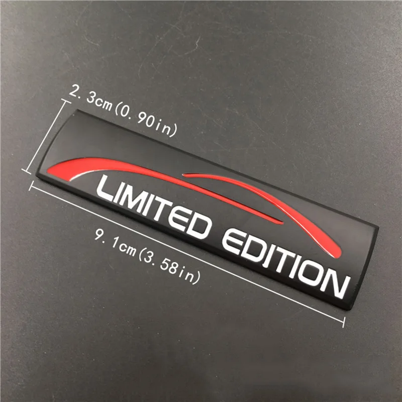For LIMITED EDITION Car Styling Body Sticker Rear Trunk Badge Metal Emblem for Mazda Audi Honda Toyota BMW Geely Chevrolet Skoda