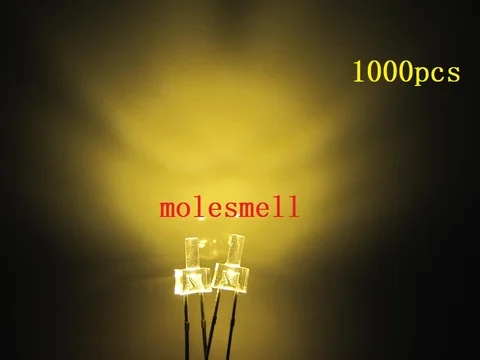 Pces Novo Plano Superior Quente Branco Água Clara 12000mcd Led Brilhante Leds Luz Grande – Ângulo 1000 2mm