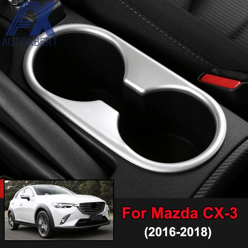 AX Car Styling Chrome Front Center Water Cup Drink Holder Cover Trim