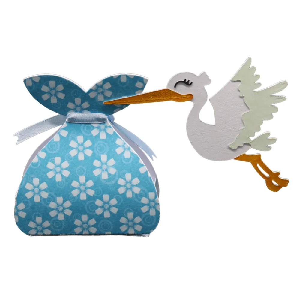 

3D Bird Candy Gift box Metal Cutting Dies Stencils For DIY Scrapbook Paper Card Decorative Craft Embossing Die Cuts New 2019