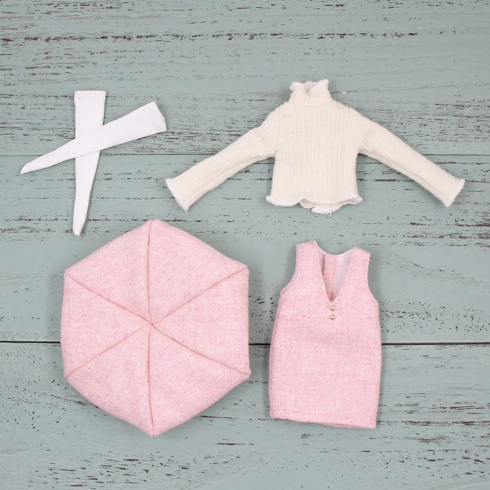 ICY DBS Blyth doll licca трикотажная рубашка с платьем береты шапка носки милые и винтажные