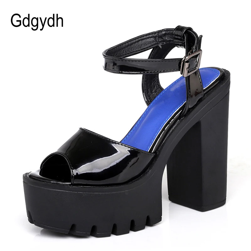 Gdgydh/женские сандалии в римском стиле туфли с открытым носком на блочном каблуке