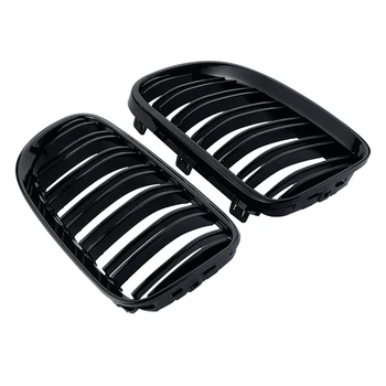 

1 pair Matte Black Double line Front Kidney Grille Grill For BMW E92 LCI E93 318i 320i 328i 335i Coupe 2-DOOR 2011-2013 C/5