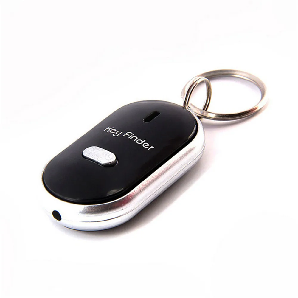 

Wireless Whistle Key Finder Keychain For Women Men Anti-Lost Device Keyrings Electronic Anti-Theft Ellipse Plastic Key Search