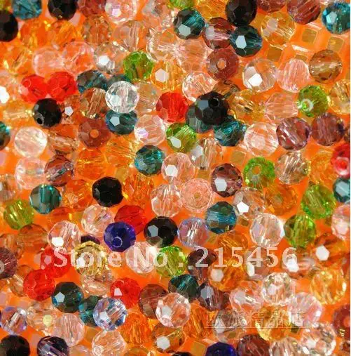 DIY super the 4mm32 face Earth beads AAA grade mixed wholesale 200pcs/ lot free shipping | Украшения и аксессуары