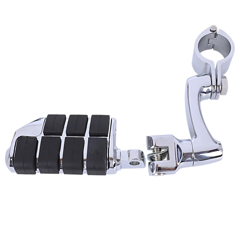 

chrome adjustable motorcycle DUALLY Highway p-clamps large FOOTPEG Footpegs for Harley Davidson Sportster 883 1200 Street Bob