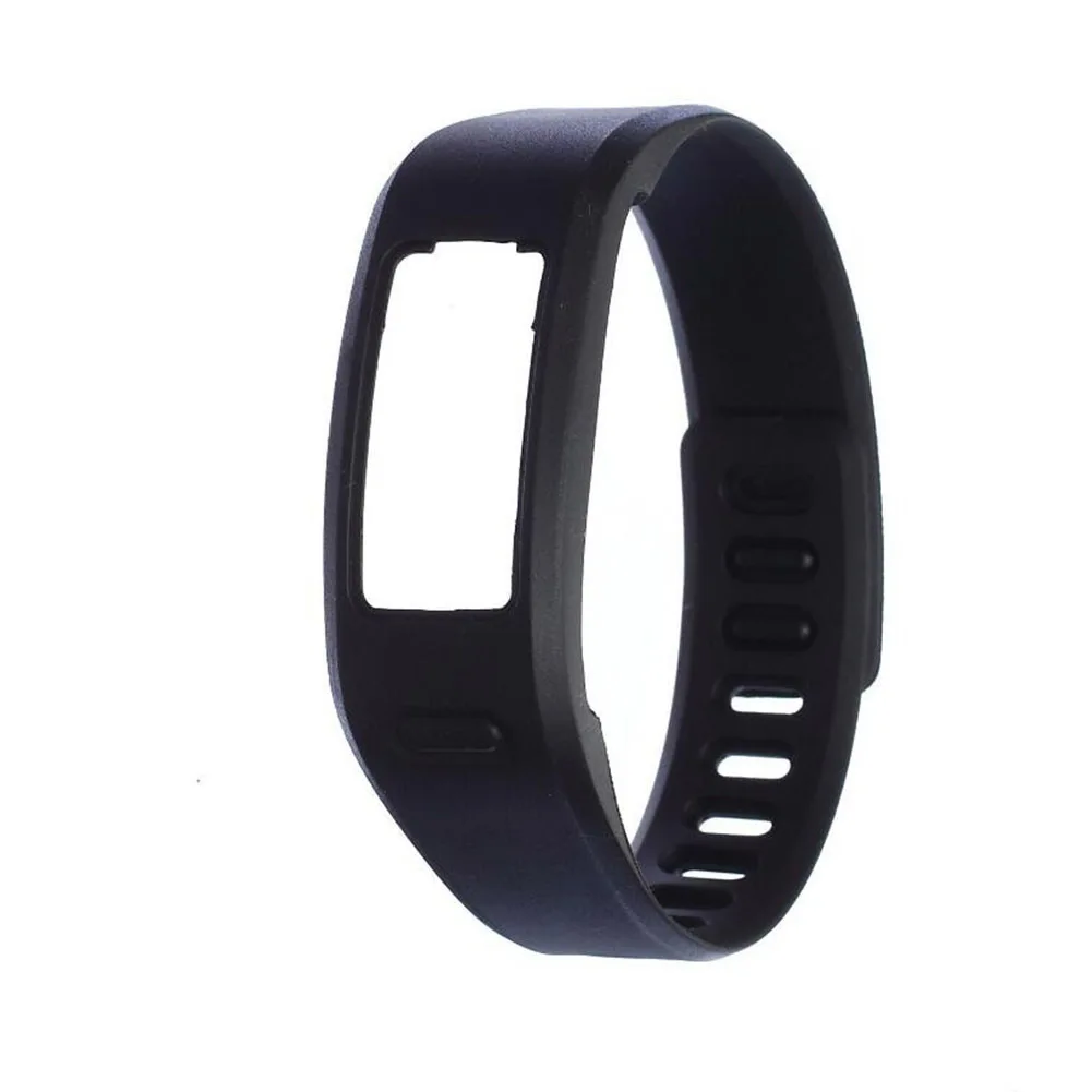 Удобный Силиконовый сменный ремешок для наручных часов с застежкой для Garmin Vivofit 1 умный браслет Размер S/L - Цвет: Black
