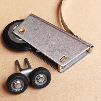 

free shipping furniture caster Stainless steel sliding door wardrobe pulley bathroom hanging wheel partition roller muted caster