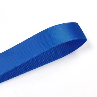 Elegant Blue Double Face Satin Ribbon - 100 Yards for Party & Wedding Decorations, Crafts, and Handmade Roses