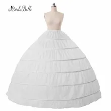 Белое Бальное платье свадебная Нижняя юбка для платья для винтажных платьев 6 обруч свадебный кринолин нижняя юбка кринолин Jupon 6 Cerceaux