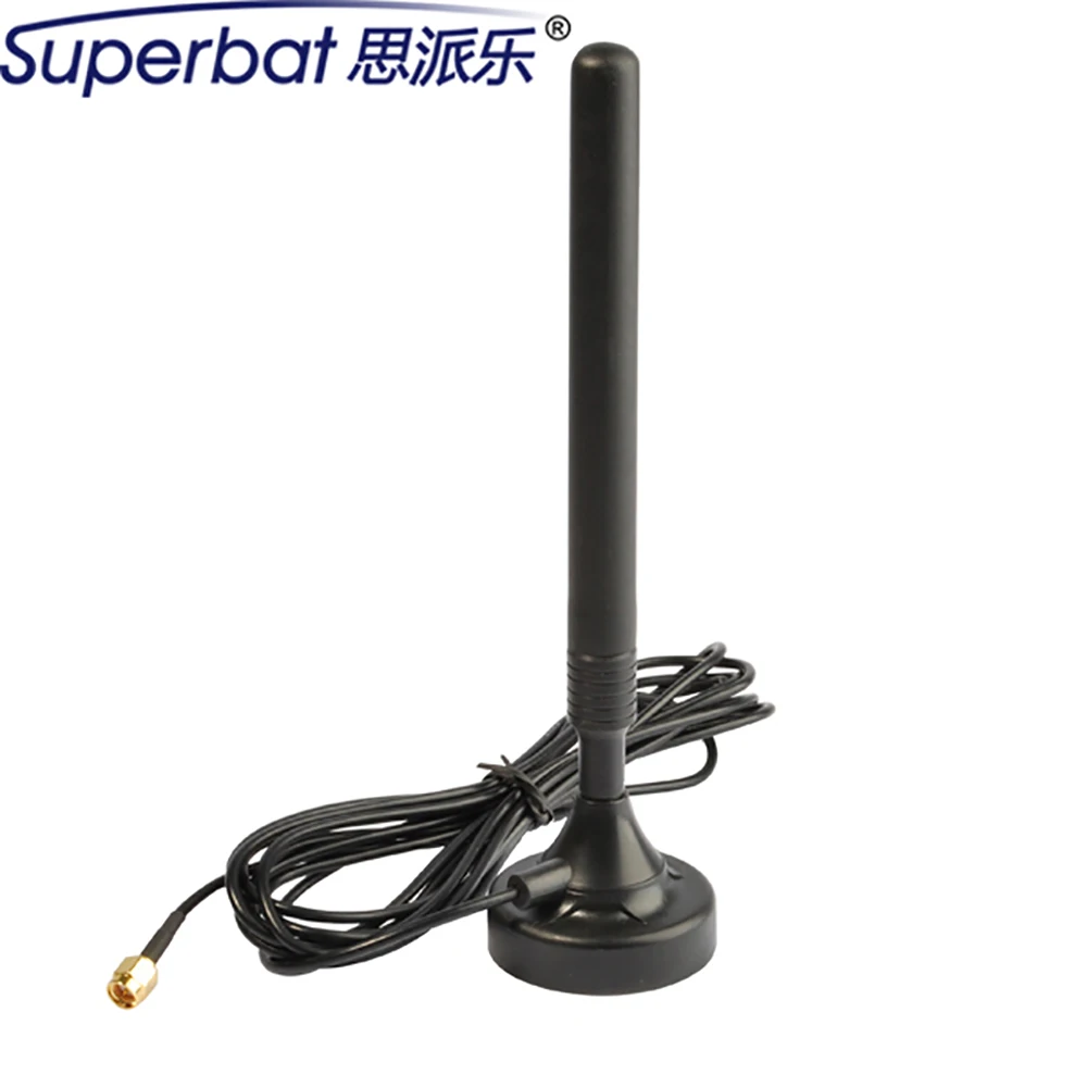 

Superbat GSM UMTS HSPA CDMA 3G Omni Antenna 824-2170MHz 5dBi Booster Aerial with Magnetic Base SMA Male Connector for 3G Devices