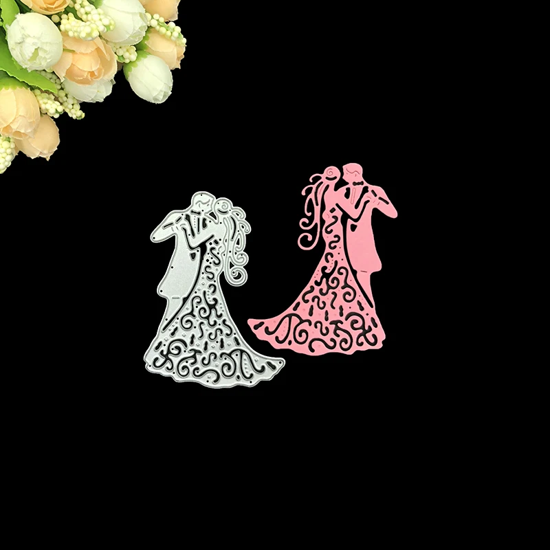 

Julyarts Scrapbooking Cutting Dies Metal Romantic Wedding Love Couple Blades Craft Dies Metal For Card Making