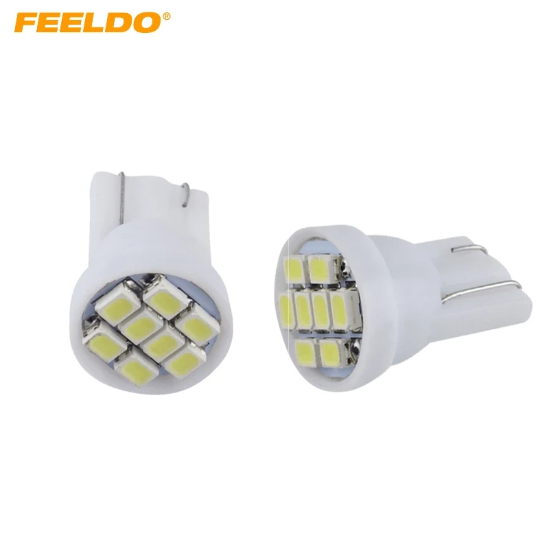 10 шт. белые T10 W5W 194 168 1206 8 SMD светодиодные автомобильные 12 В лампы для инструментов