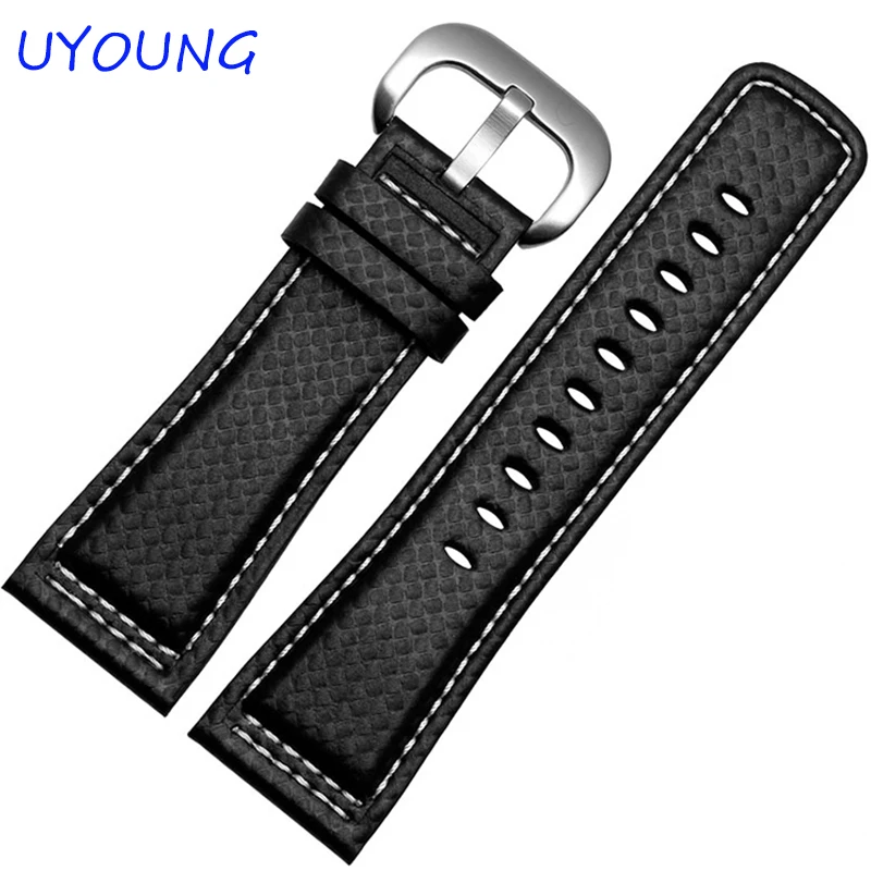 Buy Quality Genuine Leather Watch band Mens 28mm For