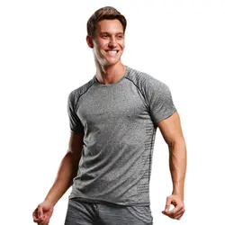 Плюс Размеры Для мужчин футболка сжатия тренировки Crossfit футболка Фитнес колготки Повседневное короткий рукав топы брендовая одежда