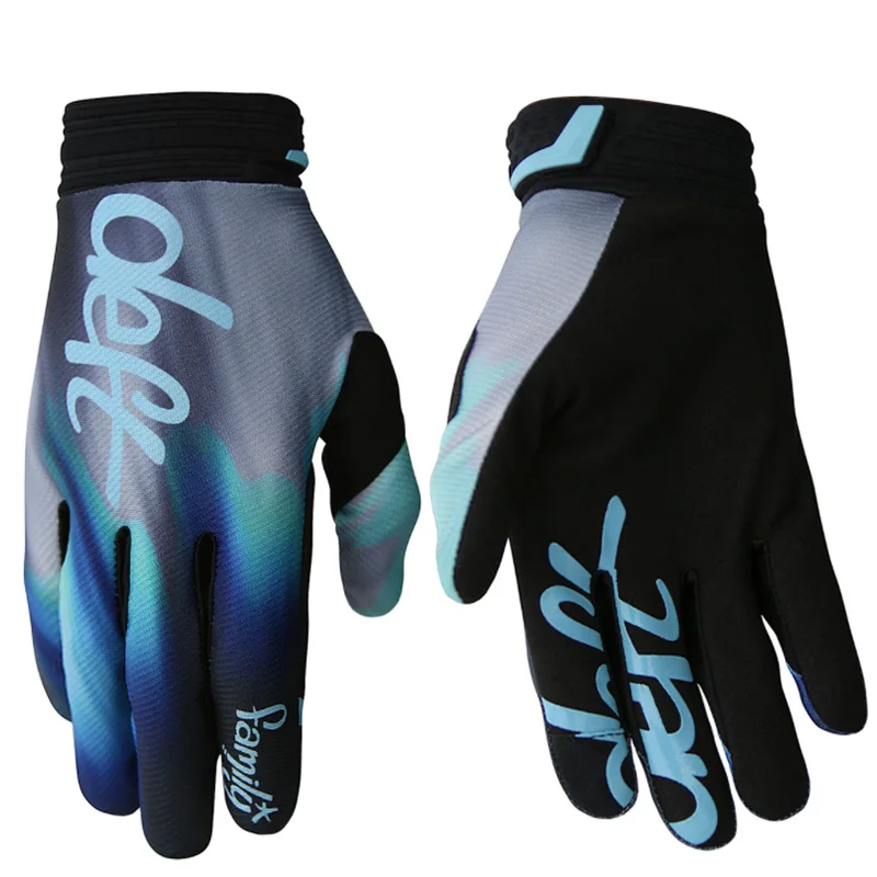 Светильник BMX для мотокросса AM, перчатки для горного велосипеда, мотоциклетные перчатки для езды на велосипеде, летние перчатки 661 - Цвет: Синий