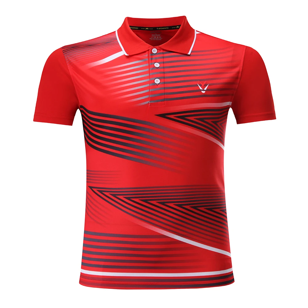 Новая одежда для бадминтона, Спортивная рубашка, теннисная футболка для мужчин/женщин, быстросохнущие теннисные футболки, футболка для настольного тенниса 3863 - Цвет: Man one shirt