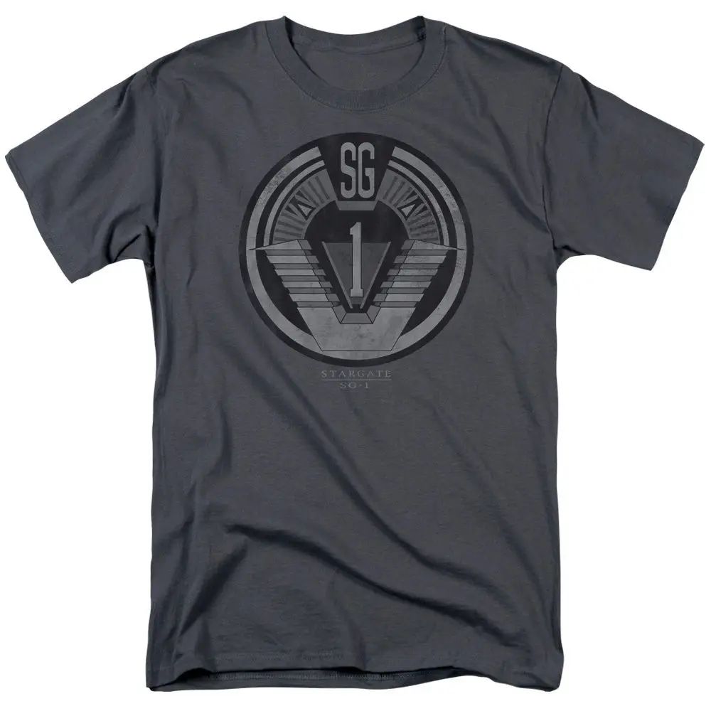 Stargate Sg 1 Show Team Badge Licensed Adult T Shirt All Sizes Short Sleeve Cotton T Shirts Man Clothing White Style