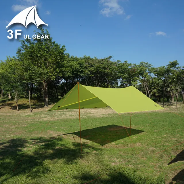 3F Ul Gear Tarps 15D Silicon Tarpe Ultralight Sun Shelter Beach Tent