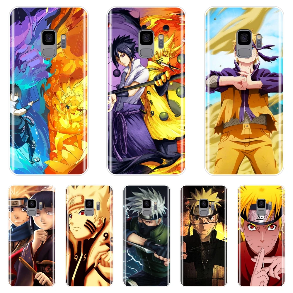 

TPU Soft Back Cover For Samsung Galaxy S5 S6 S7 Edge S8 S9 Plus Anime Naruto Sasuke Phone Case Silicone For Samsung Note 9 8 5 4