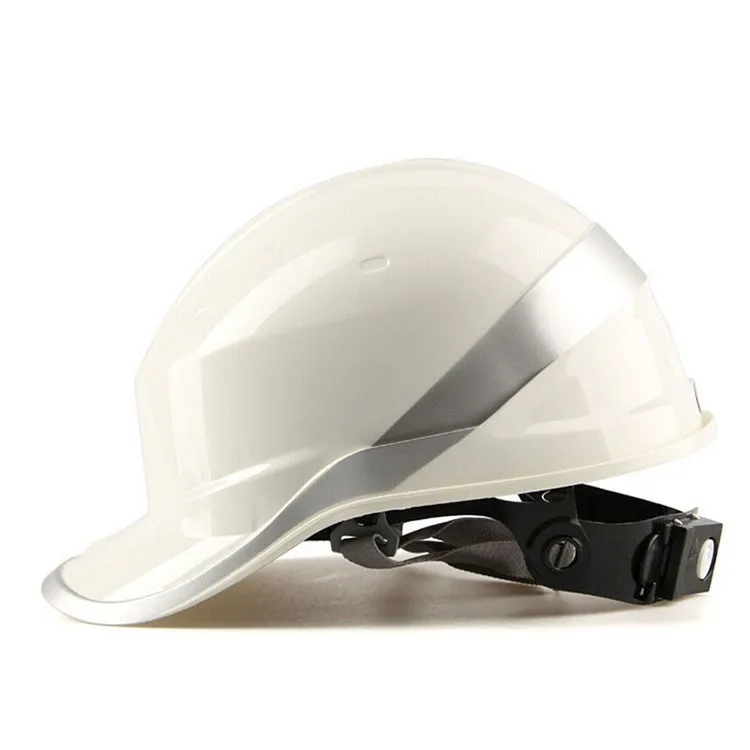 Защитный шлем, твердая шапка, рабочая крышка, ABS изоляционный материал с фосфорной полосой, строительная площадка, изоляционные защитные шлемы - Цвет: Белый