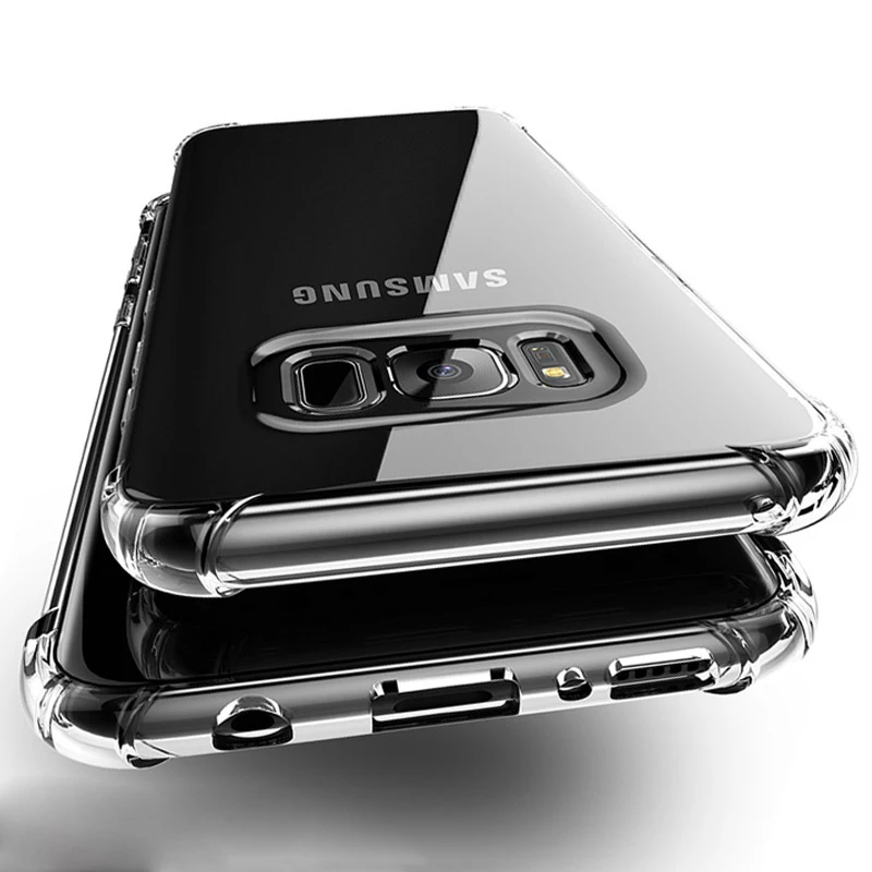 

Soft TPU Transparent Case for Samsung Galaxy S7 Edge S8 S9 Plus Note 8 Phone Cases Back Cover Coque Armor Fundas Silicone Shell