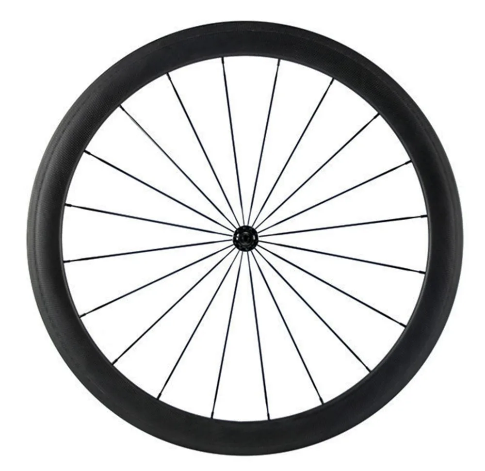 Sale 1 pair New 700c Tubular Carbon Wheels 50mm Matte Road Wheelset  with Black spokes Black Hub 3