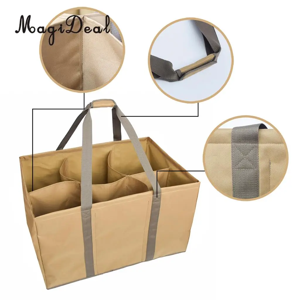 6 Slot Hunting Duck Decoy Bag with Water & Dirt Drain System for Duck Goose Turkey