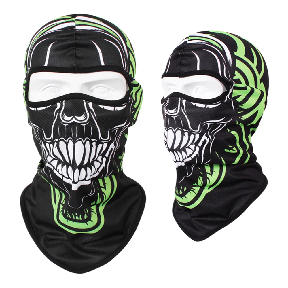 Новая Балаклава мотоциклетная маска мото шлем тактическая Балаклава маска для лица дышащая маска для лица мотоциклетный Байкерский шарф маска с черепом - Цвет: SBX01-24