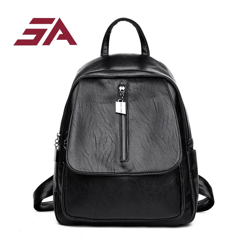 

SA new Bagpack for Women Backpack Girls Travel Bag Female black Korea Teenage Student School 2018 New fashion tote high quality