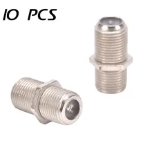 10 шт кабель ТВ удлинитель F кабель с головками ТВ прямой через голову F Женский прямой через Столярный ствол разъем дюйма