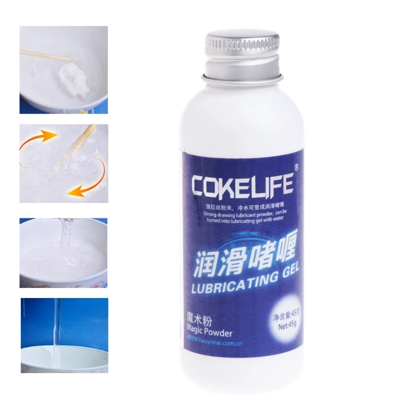 Sexual Lubricant COKELIFE Powder Lubricant Mixed Using With Water Oil for Vaginal Breast Anal Sex Lubrication Magic Lube Water Base Grease Gel
