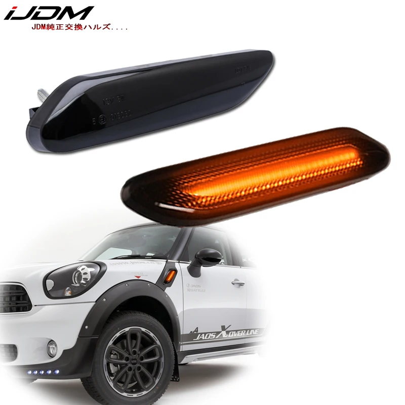 

iJDM Smoked Lens Amber/White Switchback LED Side Markers For MINI Cooper R60 R61 Turn Signal/Parking DRL/side marker