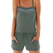 Страусиный комбинезон модный элегантный женский праздничный Повседневный мини-женский комбинезон летний пляжный комбинезон Горячая Распродажа D1335