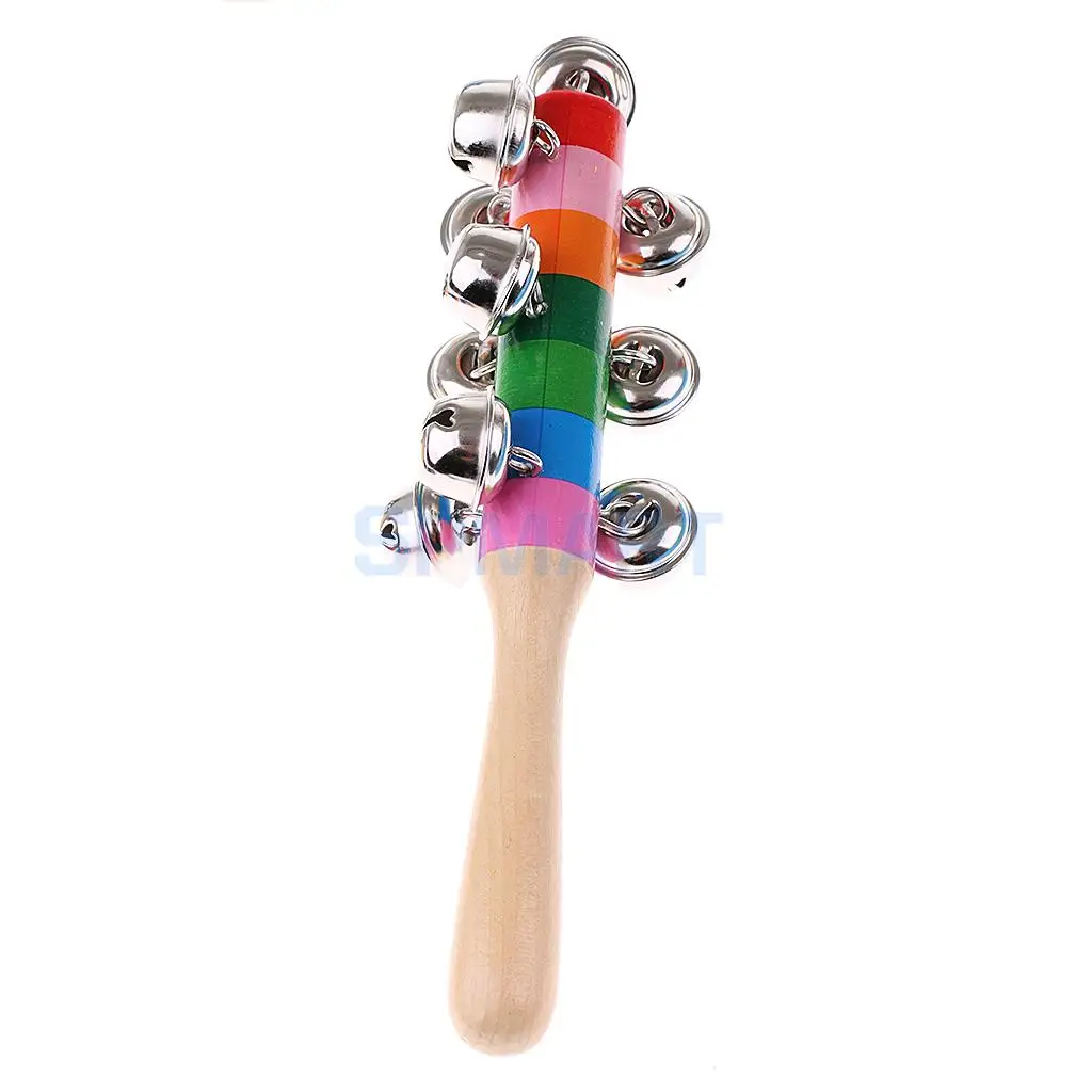 Orff World Percussion Musical Instruments Handbell Tambourine Kit Kids Music Band Rhythm Kit Early Learning Educational Toys